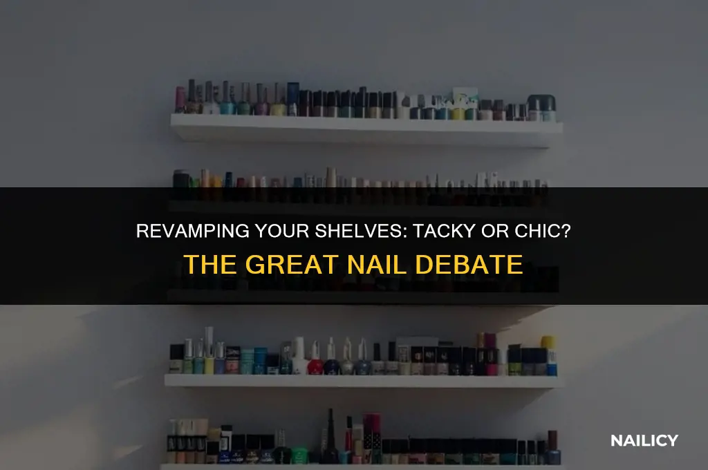 is nail on shelving tacky