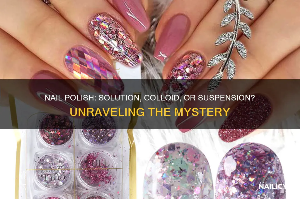 is nail polish a solution colloid or suspension