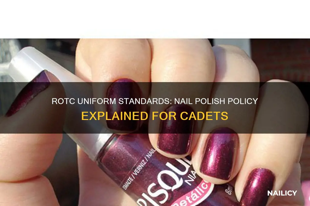 is nail polish allowed in rotc