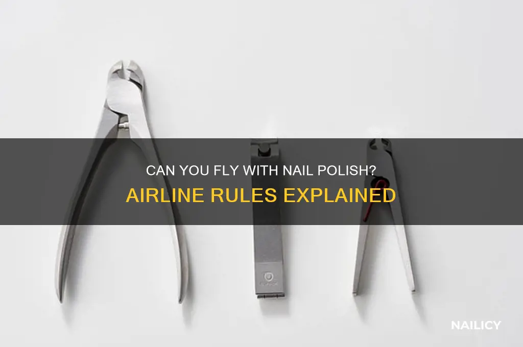 is nail polish allowed on airlines