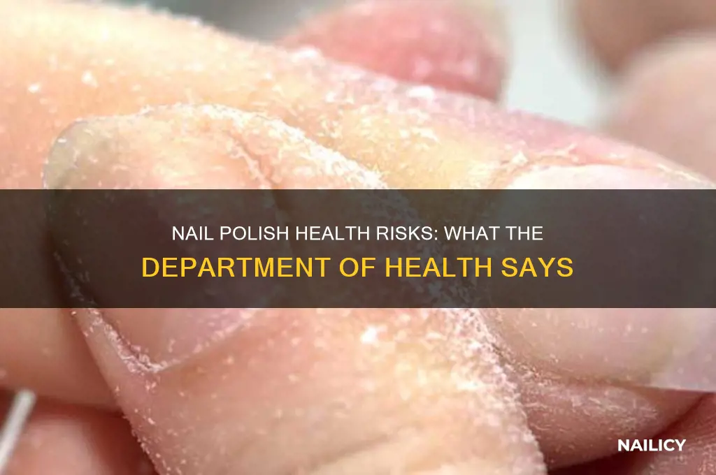is nail polish bad for health department of health