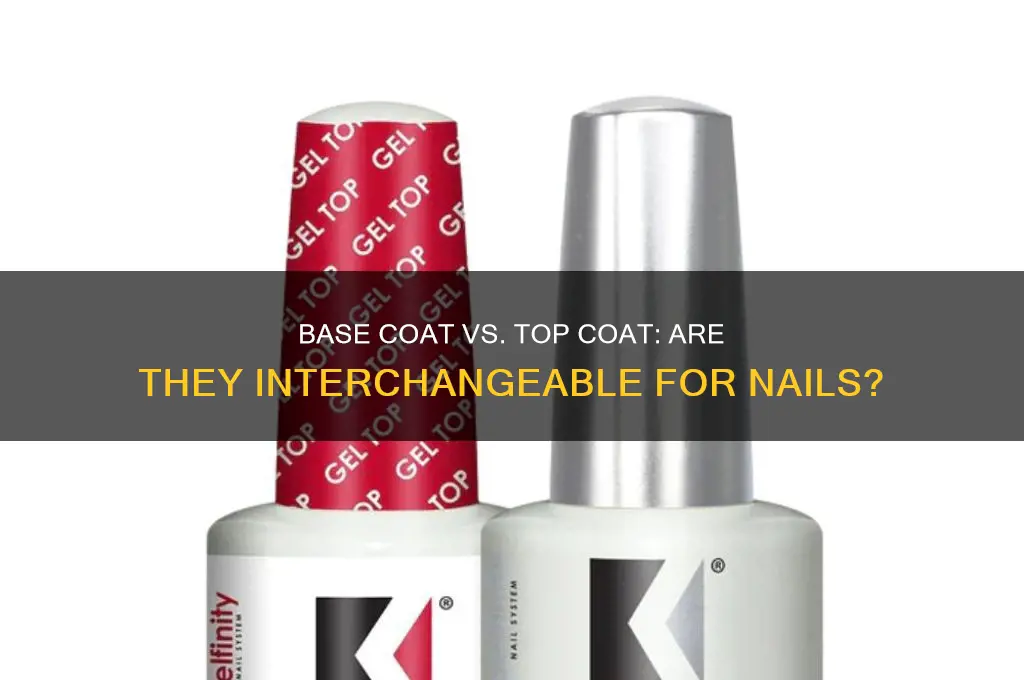 is nail polish base coat the same as top coat