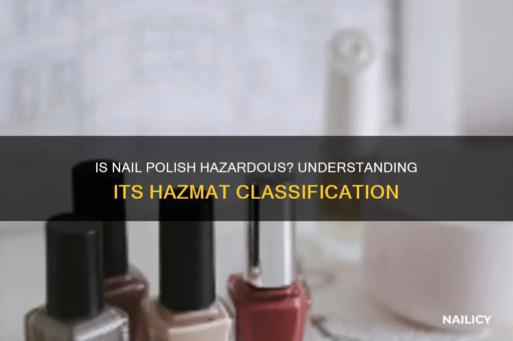 is nail polish considered hazmat