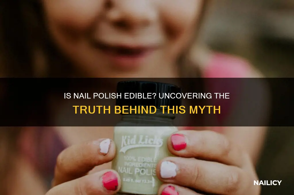 is nail polish edible