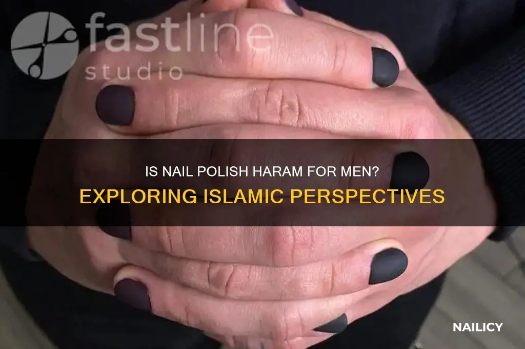 is nail polish haram for men