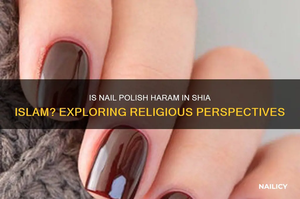 is nail polish haram shia