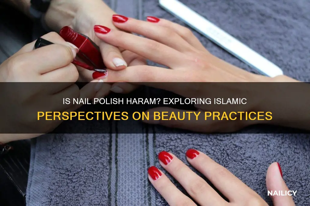 is nail polish haram