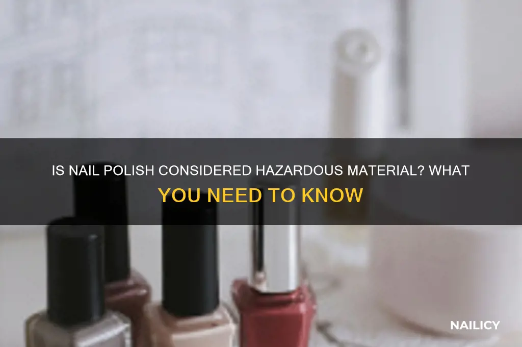 is nail polish hazmat