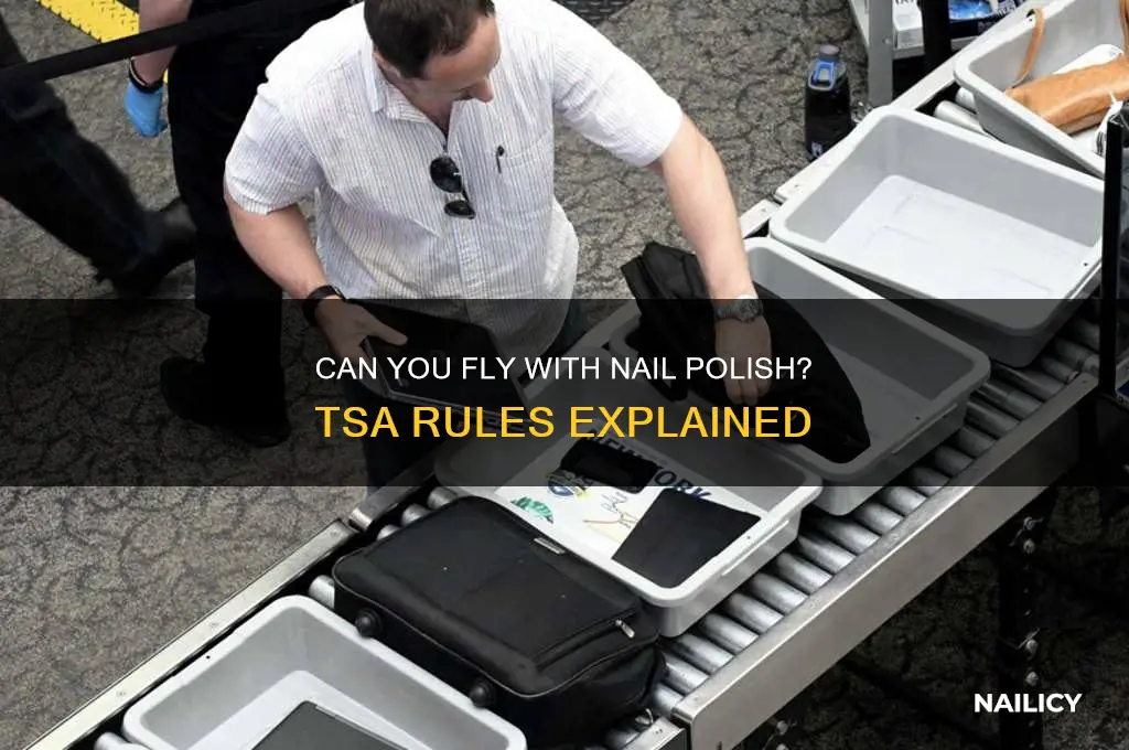 is nail polish not allowed on a plane