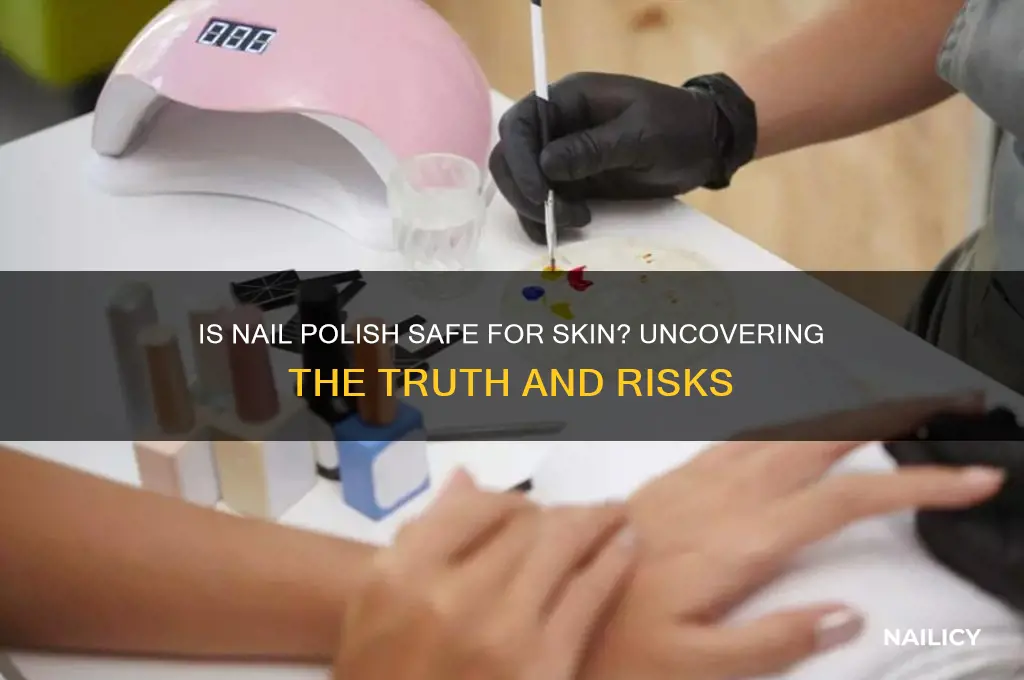 is nail polish okay on skin