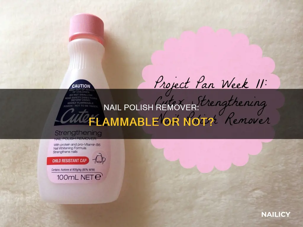 is nail polish remover flammable