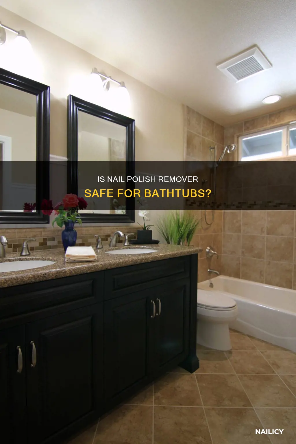 is nail polish remover safe for bathtubs
