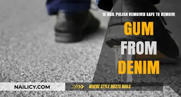 Removing Gum with Nail Polish Remover: Safe for Denim?