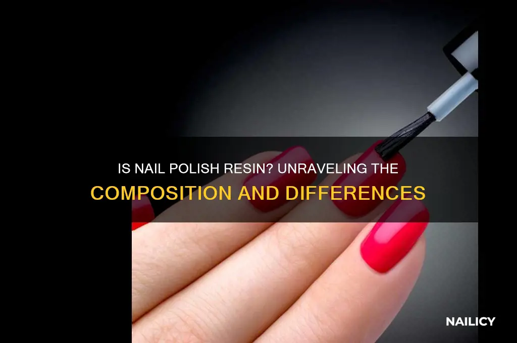 is nail polish resin