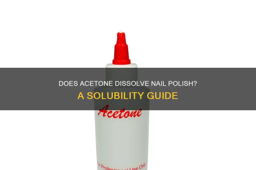 is nail polish soluble in acetone