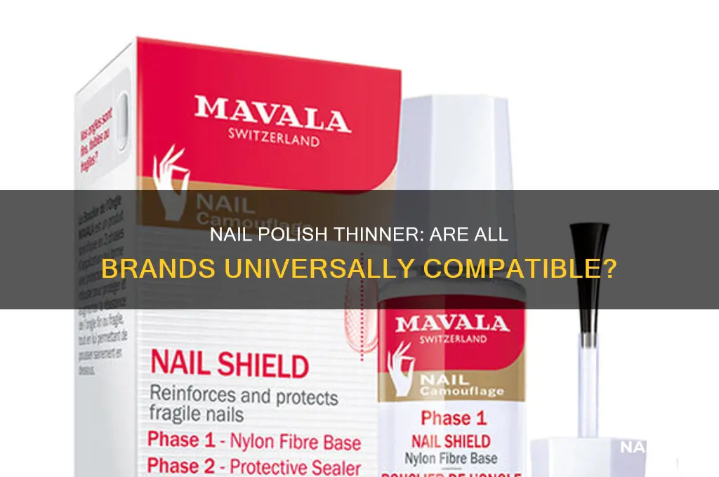 is nail polish thinner the same for each brand
