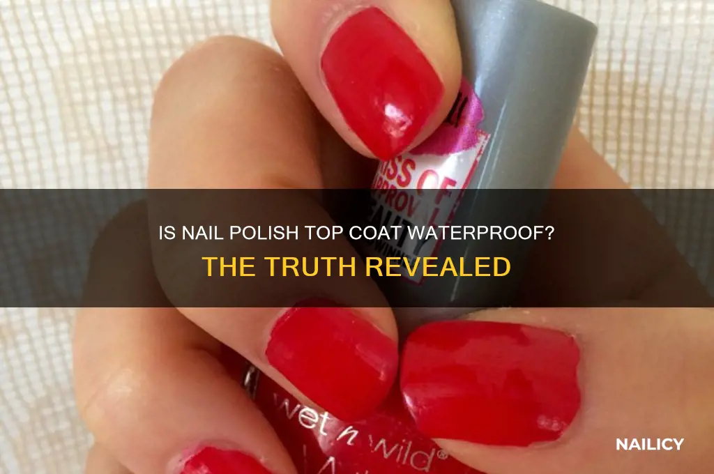 is nail polish top coat waterproof