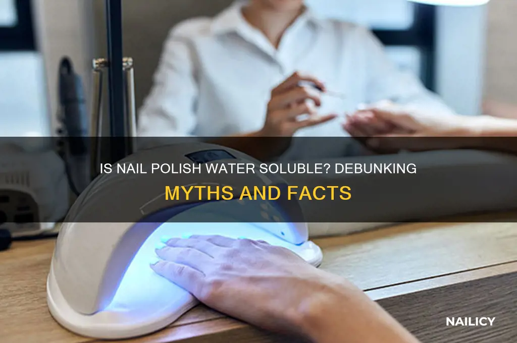 is nail polish water soulble