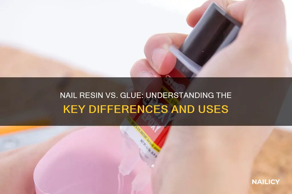 is nail resin the same as nail glue