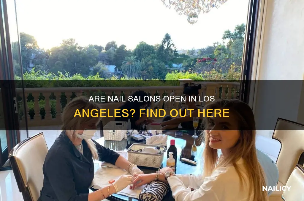 is nail salon open in los angeles