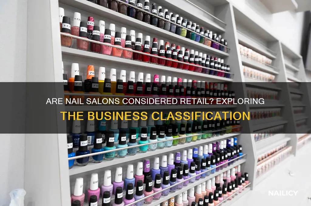 is nail salon under retail category