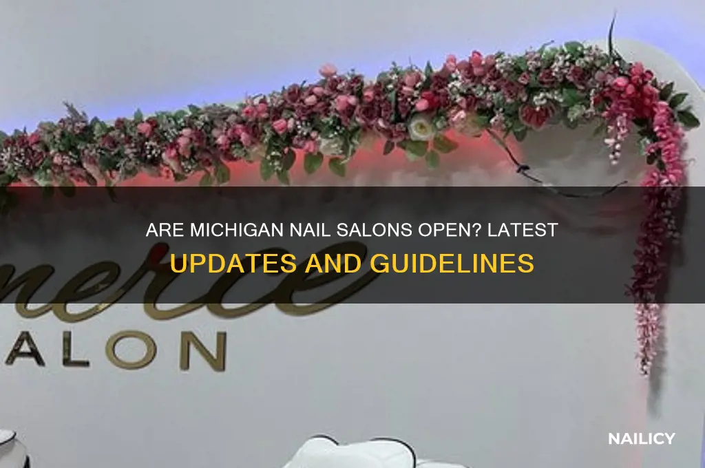 is nail salons open in michigan