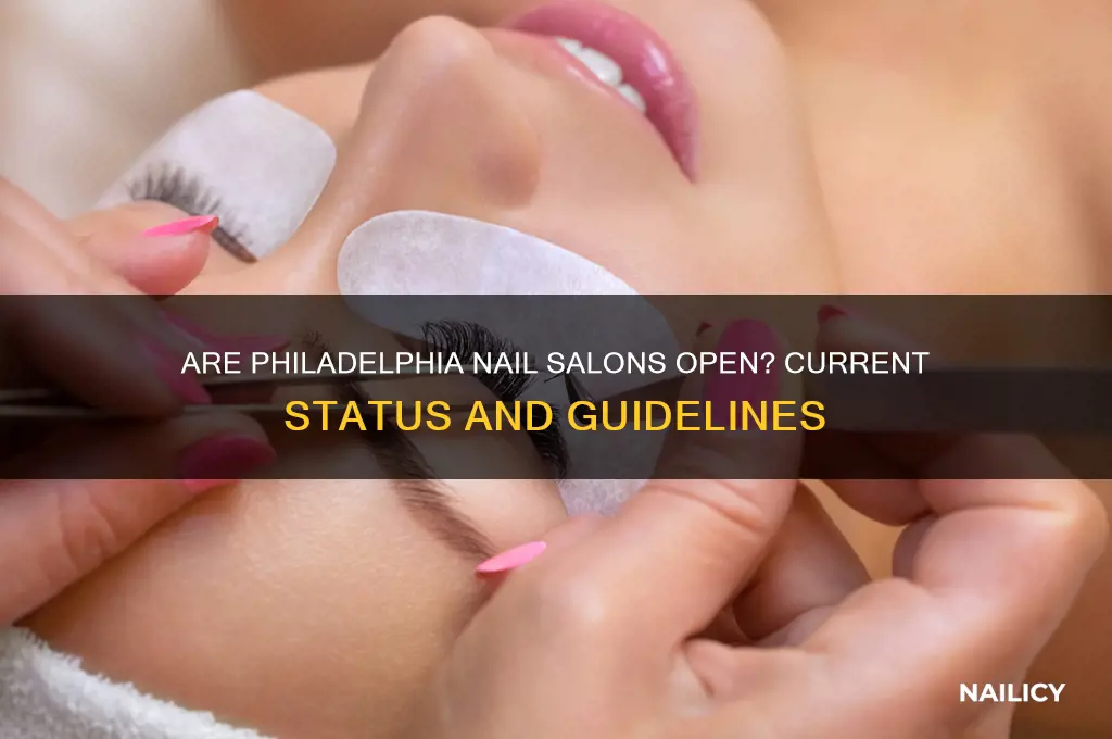 is nail salons open in philadelphia