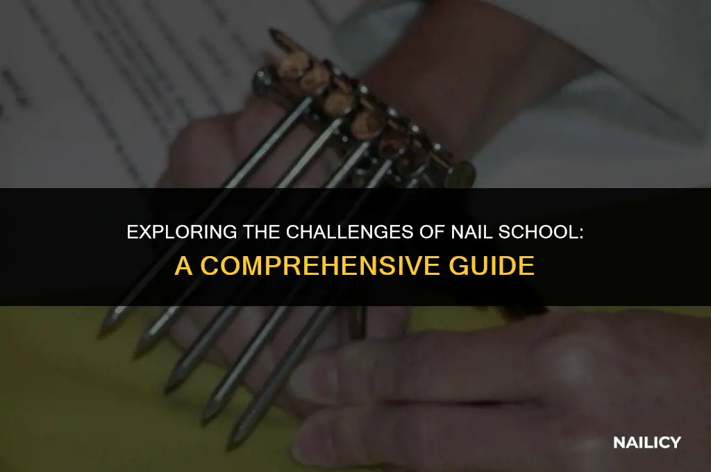 is nail school hard