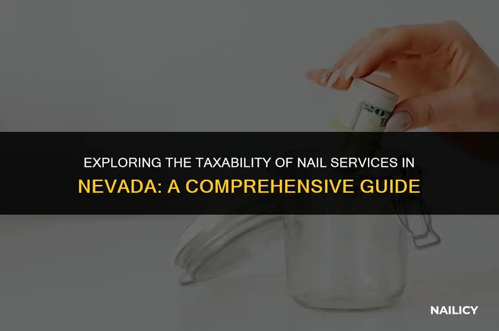 is nail service taxable nevada