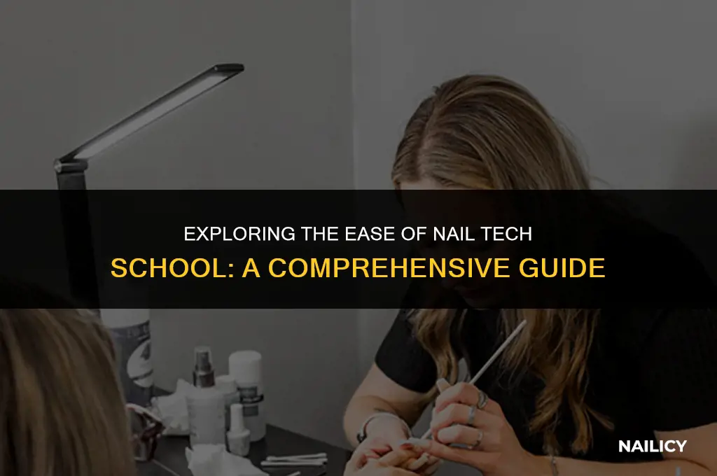is nail tech school easy