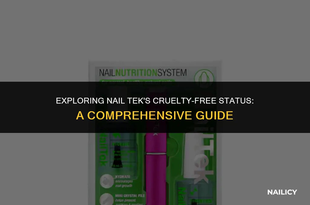 is nail tek cruelty free