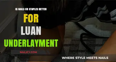 Nails vs. Staples: Which is Best for Luan Underlayment?