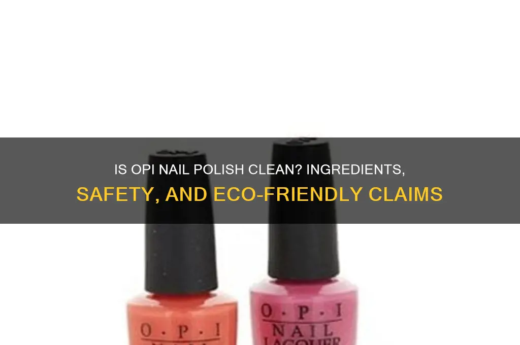 is opi a clean nail polish