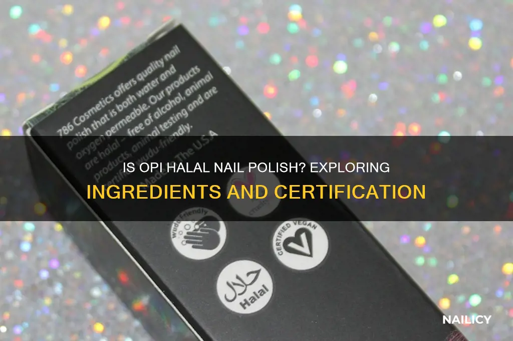 is opi halal nail polish