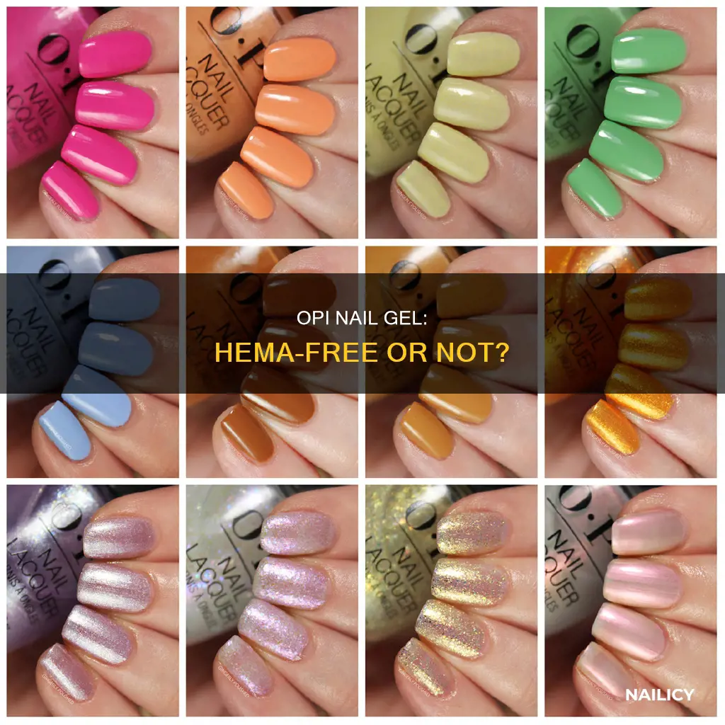 is opi nail gel hema free