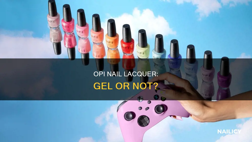 is opi nail lacquer a gel