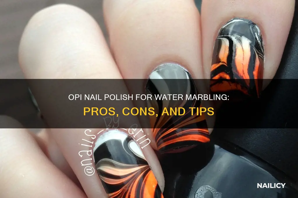 is opi nail polish good for water marbling