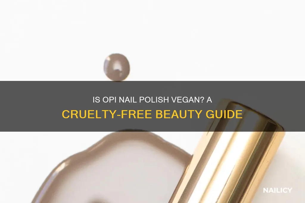 is opi nail polish vegan
