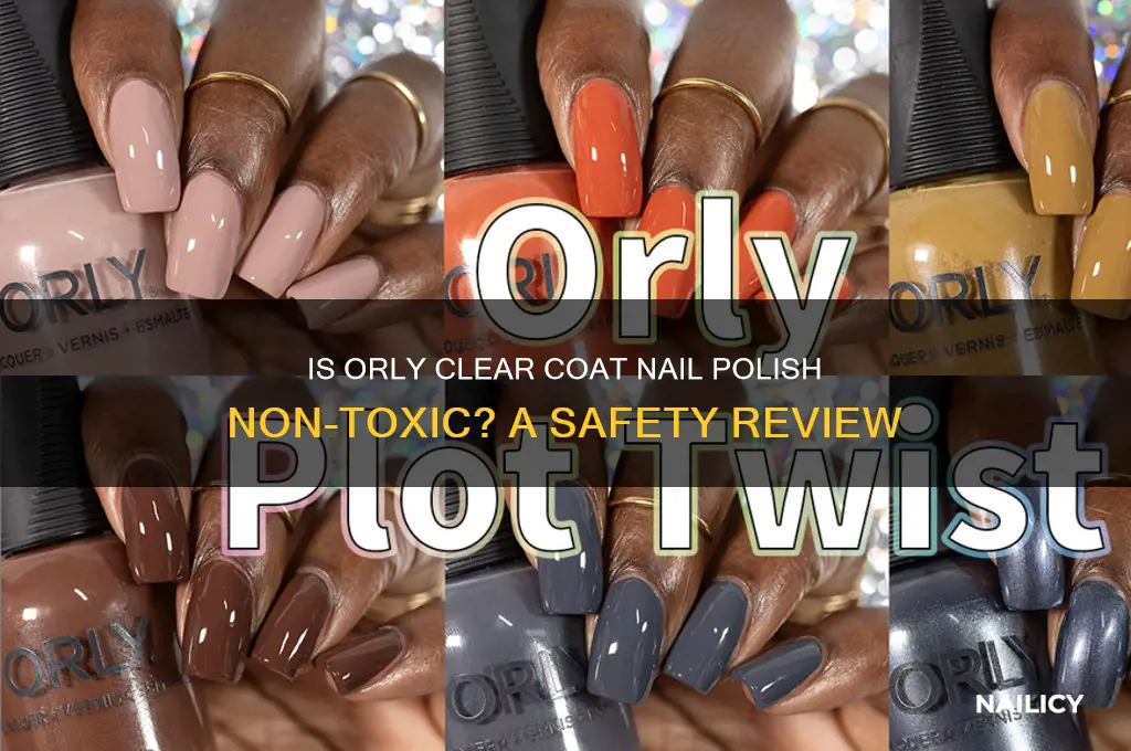is orly clear coat nail polish non toxic