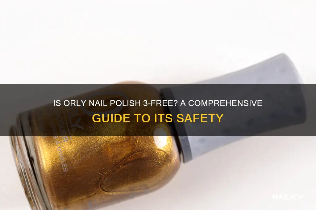 is orly nail polish 3 free