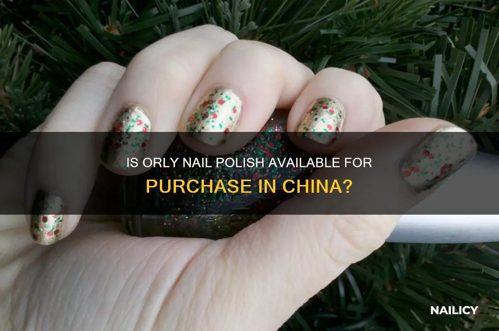 is orly nail polish sold in china