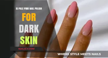 Pale Pink Nail Polish: Flattering and Chic on Dark Skin Tones
