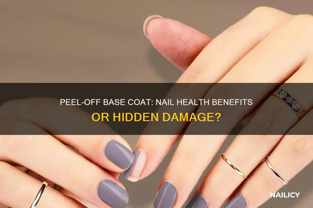 is peel off base coat bad for nails