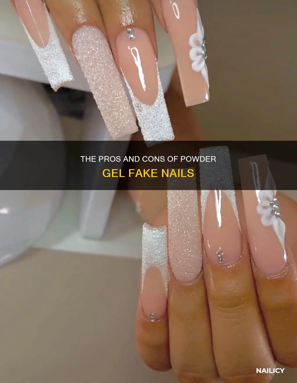 is powder gel fake nails