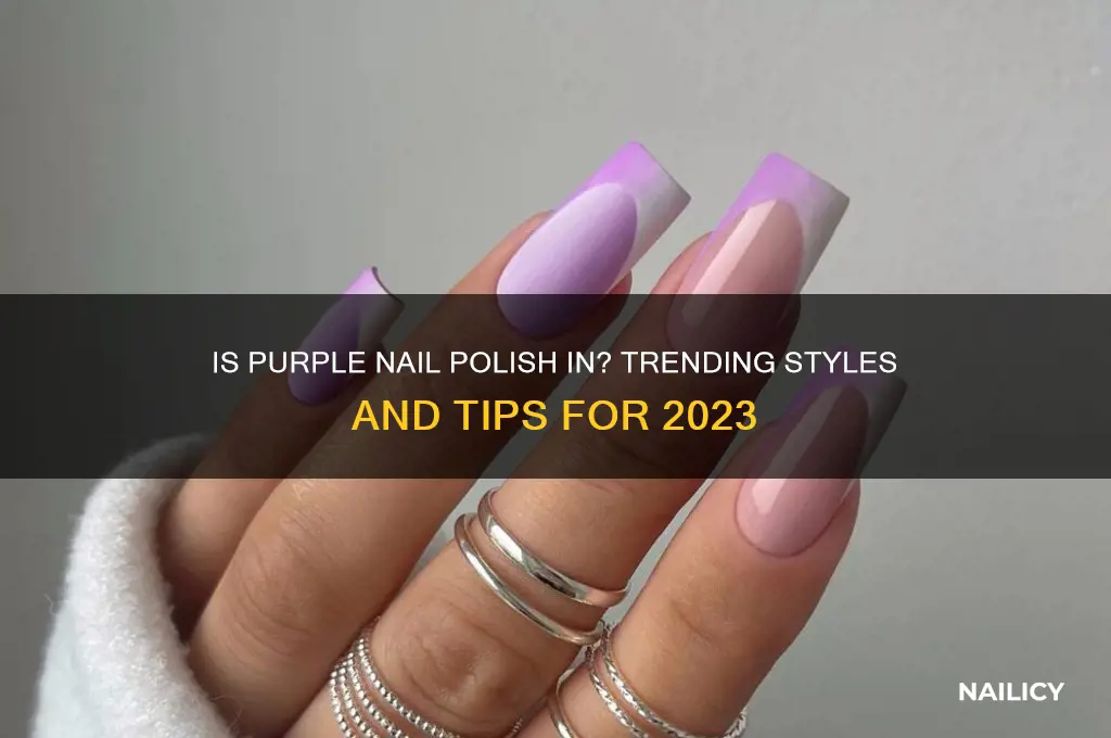is purple nail polish in