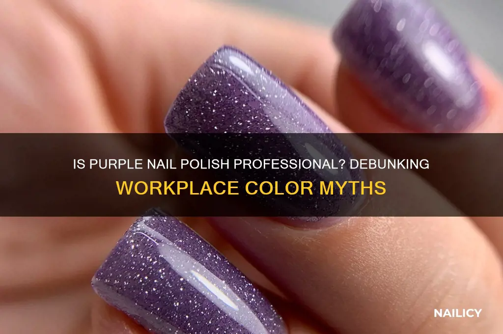 is purple nail polish professional