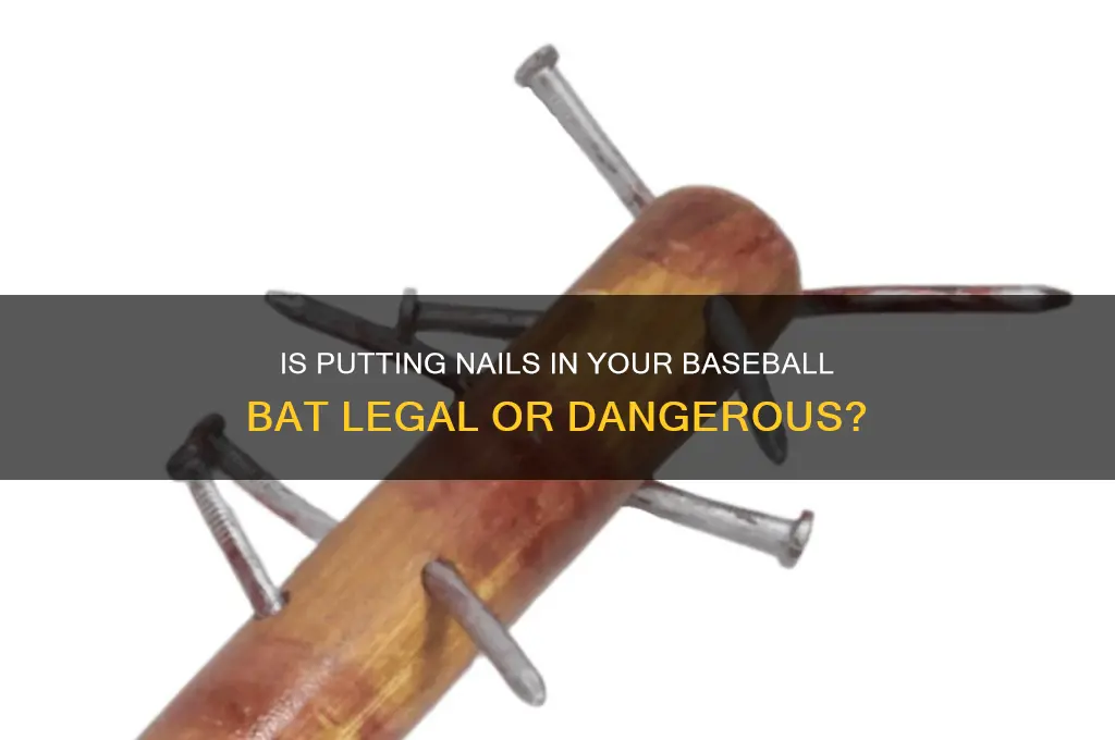 is putting nails in your baseball bat