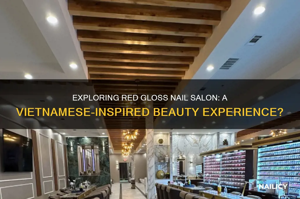 is red gloss nail salon vietnamese