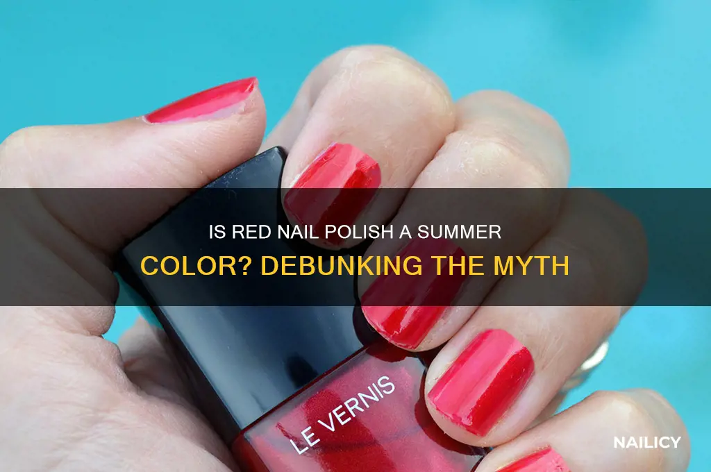 is red nail polish a summer color