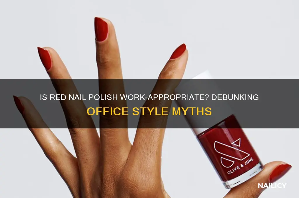 is red nail polish appropriate for work